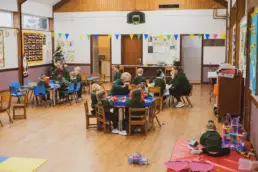 Pre-nursery children enjoying playtime together at the Happy Tots playgroup in Derryvolgie Church hall, Lisburn