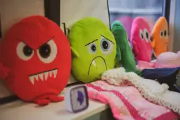 Play therapy resources and toys arranged for child-led therapeutic play.