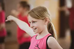 Photo of a girl enjoying her dancing at RMT Dance