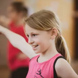 Photo of a girl enjoying her dancing at RMT Dance